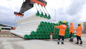 Filyos'ta Tarihi Gün! Karadeniz doğal gazı için ilk boru denize indi...