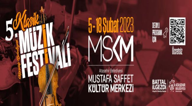 ATAŞEHİR BELEDİYESİ 5. KLASİK MÜZİK FESTİVALİ BAŞLIYOR!