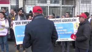 SGK EMEKÇİLERİ İSTANBUL’DA 2 AYRI NOKTADA EYLEM YAPTI
