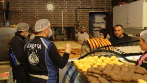 Belediye fırınlarda gramaj ve hijyen denetimi yaptı