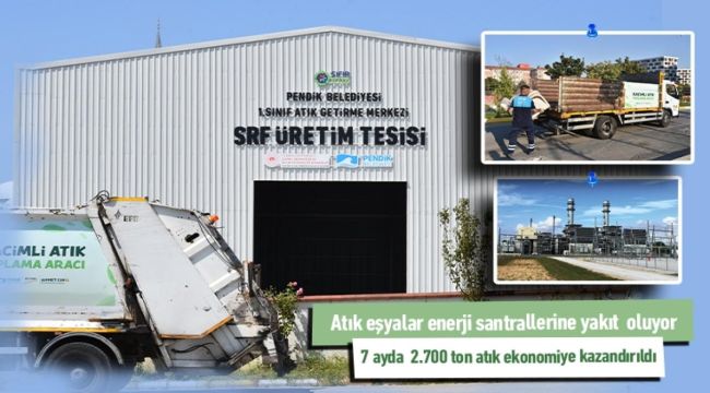 Atıklar SRF Tesisi’nde ekonomiye kazandırılıyor