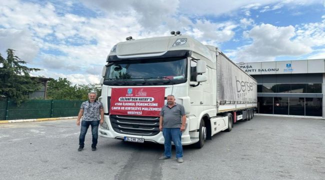 BAŞKAN YILMAZ’DAN DEPREMZEDE ÖĞRENCİLERE ÇANTA VE KIRTASİYE MALZEMESİ DESTEĞİ