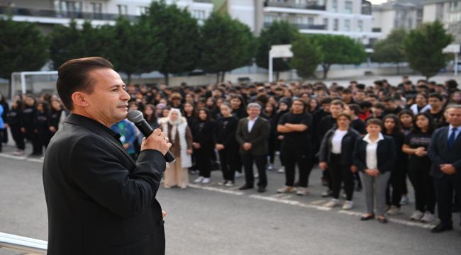 Dr. Şadi Yazıcı, Mehmet Tekinalp Anadolu Lisesi'ni ziyaret etti