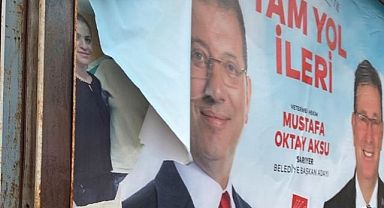 Mustafa Oktay Aksu: ''Afişlerimize saldırılar, seçim ahlakına gölge düşürüyor''