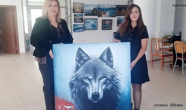 Türk Ressam Muhteşem Bir Bozkurt Yaptı…