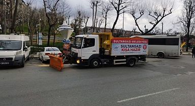 Kar Yağışı için Sultangazi’de Ekipler Teyakkuzda!..