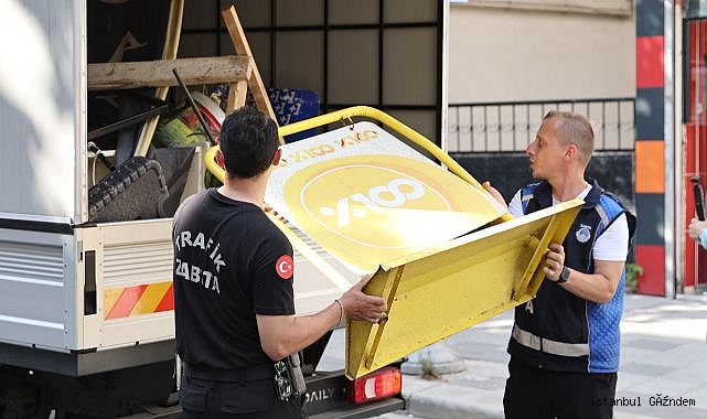 Bayrampaşa’da kaldırımlar işgalden arındırılıyor...