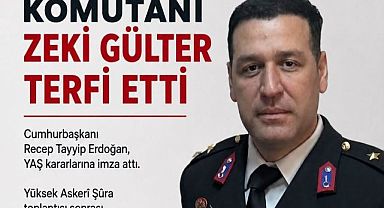 Eyüpsultan İlçe Jandarma Komutanı Zeki Gülter Terfi Etti...