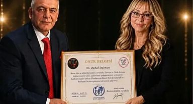 Gazeteci Zuhal Dalman'a Anlamlı Onur Belgesi...