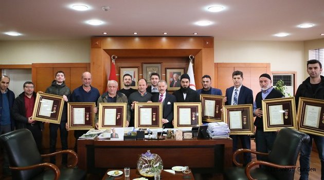 Başkan Aydıner’ i Gaziler Ziyaret Etti