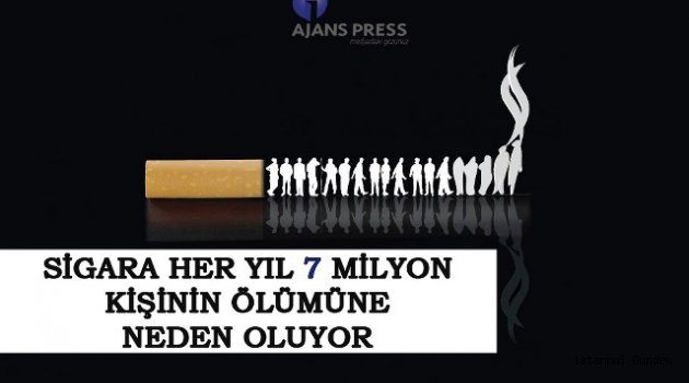 Dünya' da Sıgaraya Bağlı Her Yıl 7 Milyon İnsan Ölüyor