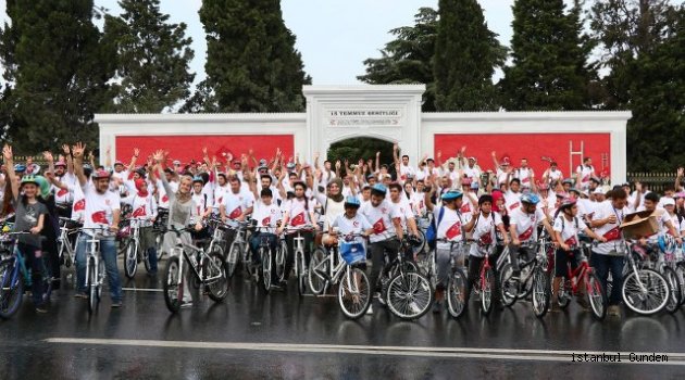Eyüplü Vatandaşlar “15 Temmuz Şehitleri” İçin Pedal Çevirdi
