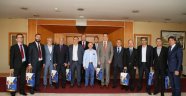 BAŞKAN AYDINER, BALKANLAR’DAN GELEN HEYETİ AĞIRLADI